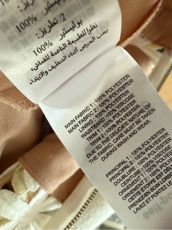 Self-Portrait Blush and Ivory Lace Appliqué Dress - Picture 10 of 10